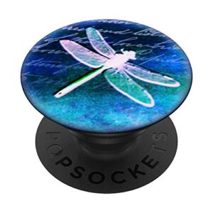 dragonfly pop socket - cute vintage rainbow dragonfly 1 popsockets popgrip: swappable grip for phones & tablets