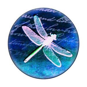 Dragonfly Pop Socket - Cute Vintage Rainbow Dragonfly 1 PopSockets PopGrip: Swappable Grip for Phones & Tablets