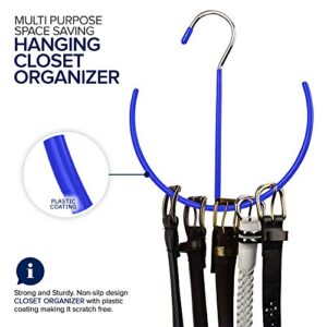 Belt Scarf Hanger Space Saving Organizer Hanging Multi Purpose Ties Shoe Rack Gym Bag Organizer Closet Organization EASYVIEW