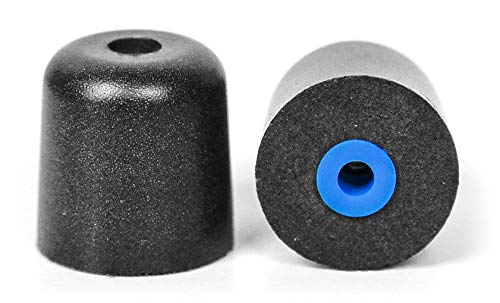 ISOtunes Trilogy™ Foam Replacement Eartips for ISOtunes PRO, Xtra, Wired (5 Pair Pack) (Large, Blue)