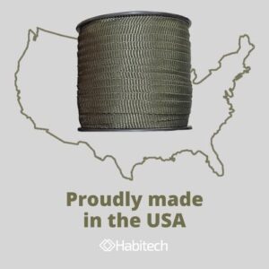 Habitech 250' Tree Tie Strap Staking and Guying Material - Made in USA - 1,800 Lbs Strength