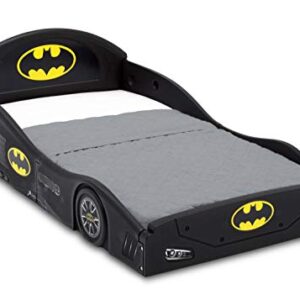 DC Comics Batman Batmobile Car Deluxe Toddler Bed with Attached Guardrails