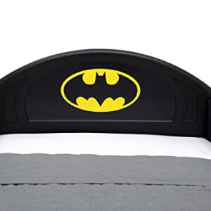 DC Comics Batman Batmobile Car Deluxe Toddler Bed with Attached Guardrails