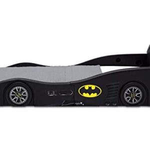 DC Comics Batman Batmobile Car Deluxe Toddler Bed with Attached Guardrails