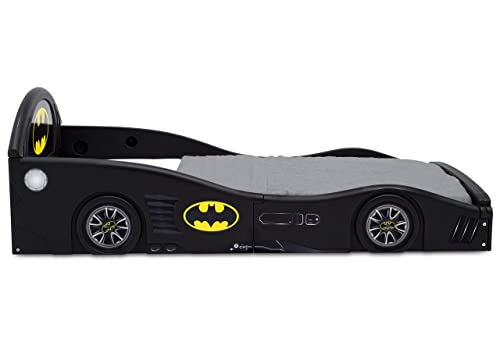 DC Comics Batman Batmobile Car Deluxe Toddler Bed with Attached Guardrails