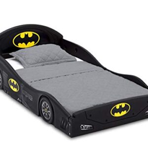 DC Comics Batman Batmobile Car Deluxe Toddler Bed with Attached Guardrails