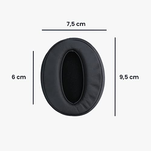 kwmobile Ear Pads Compatible with Sennheiser HD 4.50 BTNC Earpads - 2X Replacement for Headphones - Black
