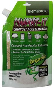 compost-it compost accelerator/starter 100g spout pack for all composting systems, (100% natural concentrate)