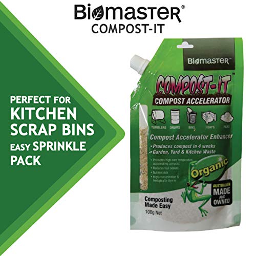 Compost-It Compost Accelerator/Starter 100g Spout Pack for All Composting Systems, (100% Natural Concentrate)