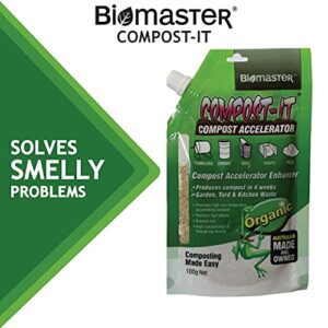 Compost-It Compost Accelerator/Starter 100g Spout Pack for All Composting Systems, (100% Natural Concentrate)