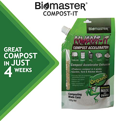 Compost-It Compost Accelerator/Starter 100g Spout Pack for All Composting Systems, (100% Natural Concentrate)