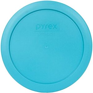 pyrex 7201-pc 4-cup surf blue replacement food storage lid, made in the usa - 2 pack