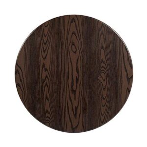 flash furniture glenbrook 36" round rustic wood pvc table top