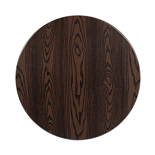 Flash Furniture Glenbrook 36" Round Rustic Wood PVC Table Top