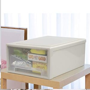 Easymanie 17.5 Quart Stacking Storage Drawer, 4 Pack Plastic Chest of Drawer