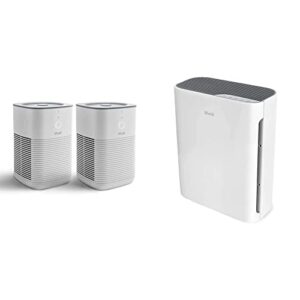 levoit air purifier, 2 pack, white & air purifiers for home large room, h13 true hepa filter cleaner with washable filter, vital 100, white