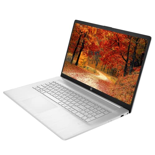 HP 17 Notebook Laptop, 17.3’’ HD+ Touchscreen, AMD Ryzen 5 5625U, 32GB RAM, 1TB NVMe PCIe M.2 SSD, Wi-Fi, Backlit Keyboard, Fingerprint, Bluetooth, Webcam, HDMI, Windows 11 Home, Natural Silver