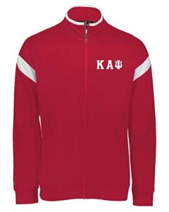 mega greek kappa alpha psi limitless full zip jacket (x-large, red)