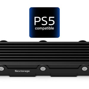 Nextorage Japan 2TB Internal SSD Work with Playstation 5 and PC M.2 2280 with Heatsink PCIe Gen4.0 NVMe NEM-PA2TB/N SYM Maximum Transfer Rate Read: 7300MB/s, Write: 6900MB/s Solid State Drive