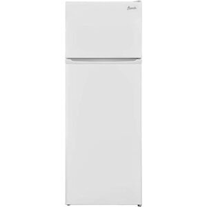 avanti ra75v0w apartment refrigerator freestanding slim design full fridge with top freezer for condo, house, small kitchen use, white