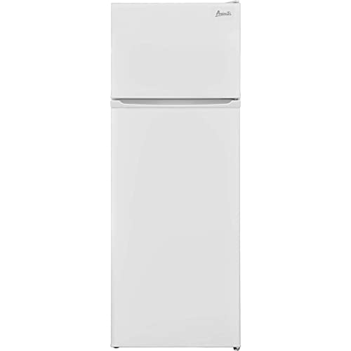 Avanti RA75V0W Apartment Refrigerator Freestanding Slim Design Full Fridge with Top Freezer for Condo, House, Small Kitchen Use, White
