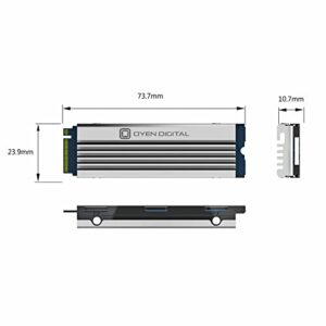 Oyen Digital Dash Pro 4TB NVMe PCIe TLC NAND SSD with Heatsink, Compatible with Sony PS5 Internal M.2 Slot