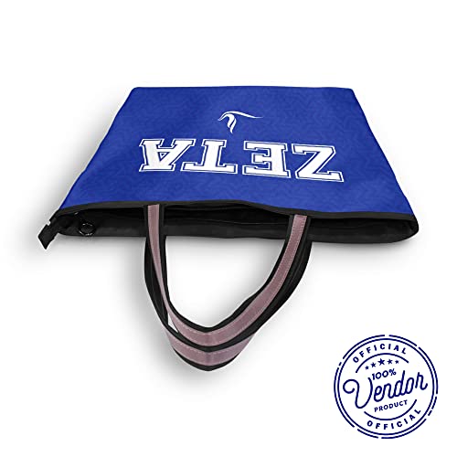 BBGREEK Zeta Phi Beta Paraphernalia - Market Tote or Shoulder Bag - Letters - Sorority Gifts for Women - Official Vendor