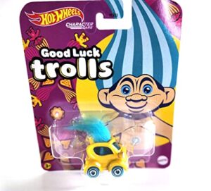 mattel hotwheels character cars good luck trolls