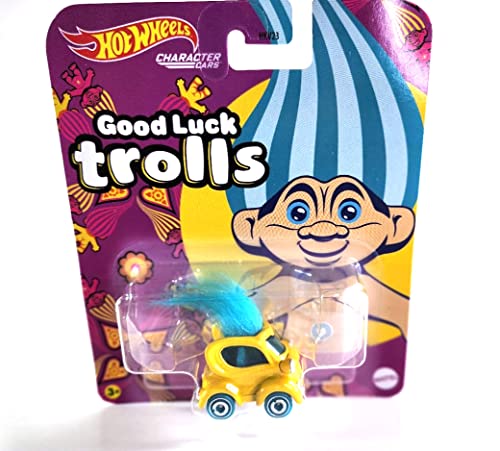 Mattel Hotwheels Character Cars Good Luck Trolls