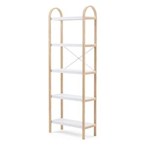 Umbra Bellwood 5-Tiered Freestanding Shelf White/Natural