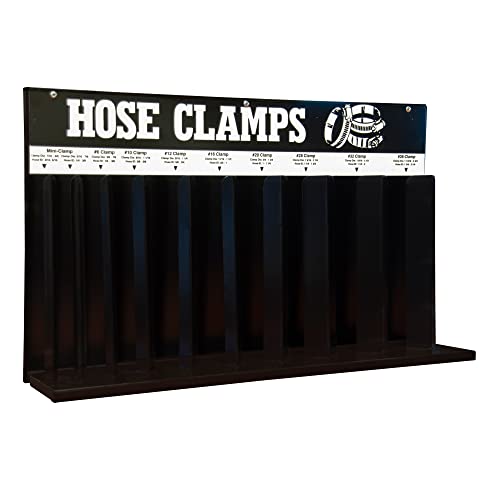 Durham 906-08-S129 Hose Clamp Rack, 10 Loops