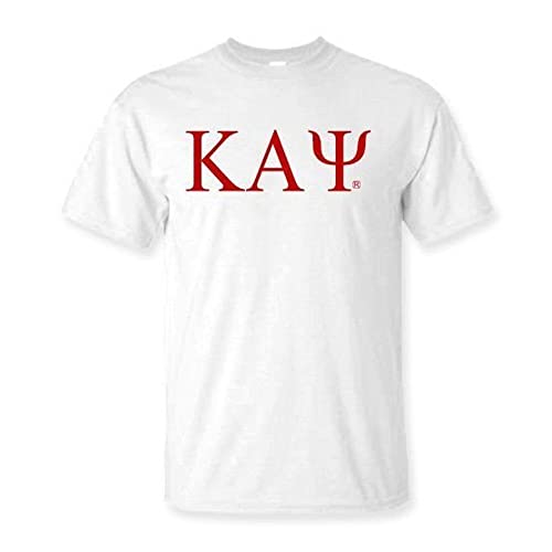 Kappa Alpha Psi Lettered Tee Medium White