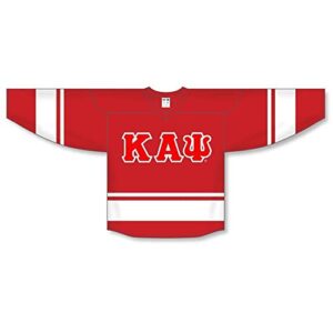 kappa alpha psi breakaway lettered hockey jersey x-large red/white
