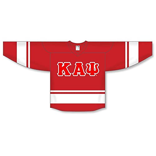 Kappa Alpha Psi Breakaway Lettered Hockey Jersey X-Large Red/White