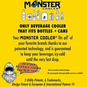 MONSTER COOLER 3-in-1 ONLY Adjustable Can/Bottle Cooler | ONLY Lightweight Indestructible Beverage Cooler | Fits most Bottle Shapes and Sizes | for Hard Seltzer, Beer, Soda (Island Paradise, Single)