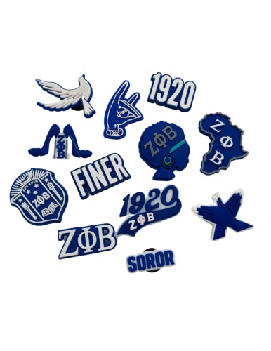 16 PCS ZETA PHI BETA ZPB SO SWEET FINER SHOE CHARMS