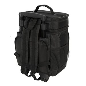 Travelers Club 18" Cool Carry 2 Section Insulated Rolling Cooler, Black