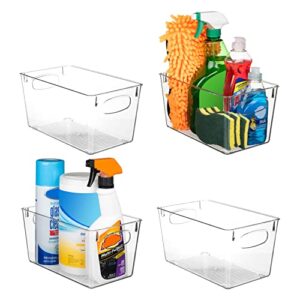 clearspace plastic storage bins – perfect kitchen organization or pantry storage – fridge organizer, pantry organization and storage bins, cabinet organizers