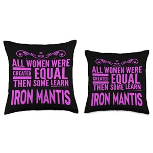 Iron Mantis Women Martial Arts Gear Master Students Throw Pillow, 16x16, Multicolor