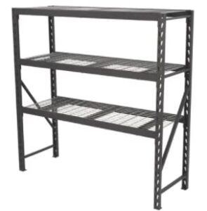 ironton industrial steel shelving - 72in.w x 24in.d x 72in.h, 3 shelves