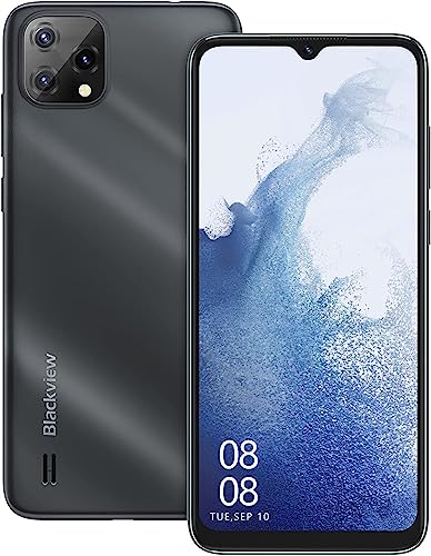 Blackview Unlocked Cell Phone A55, 4G Dual SIM Unlocked Phones, 3GB+16GB/SD 128GB Smart Phone Unlocked, Face ID, 3 Card Slots, 4780mAh, 6.5" HD+ Android Phone, AT&T, Cricket, T Mobile Phones Unlocked