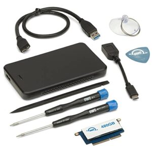 owc 480gb aura pro nt high-performance nvme ssd upgrade kit with tools and 1tb express usb 3.0, compatible with 2016-2017 13-inch macbook pro non-touch bar