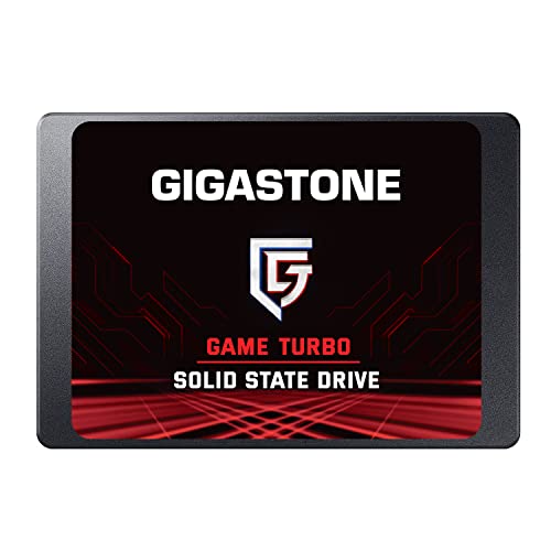 Gigastone SATA SSD 2TB SSD 2.5 Game Turbo 3D NAND Internal SSD SLC Cache Boost Speed 560MB/s Internal Solid State Drives Upgrade Storage for PC PS4 Laptop SSD Hard Drives SATA III 6Gb/s 2.5”/7mm