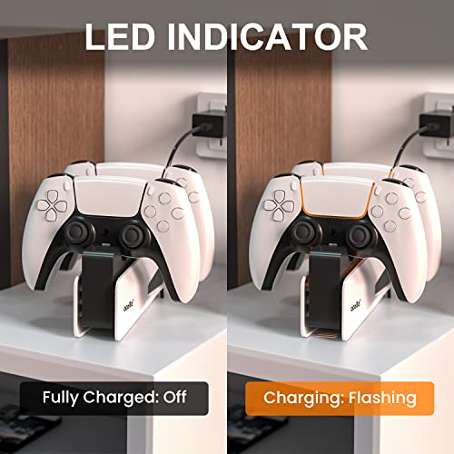 atolla PS5 Controller Charging Station, Playstation Dualsense Charging Station, Fast Charging Dock Station with AC Adapter