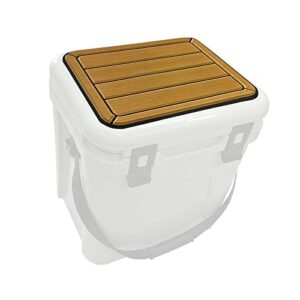 hjdeck cooler pad for yeti roadie 24 cooler seat cushion customs self-ahesive cooler pad accessory - dark brown
