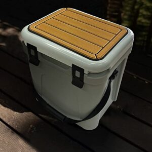 Hjdeck Cooler Pad for YETI Roadie 24 Cooler Seat Cushion Customs Self-Ahesive Cooler Pad Accessory - Dark Brown