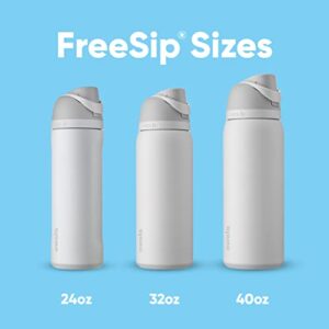 Owala FreeSip Insulated Stainless Steel Water Bottle with Straw for Sports and Travel, BPA-Free, 24-oz, Forresty