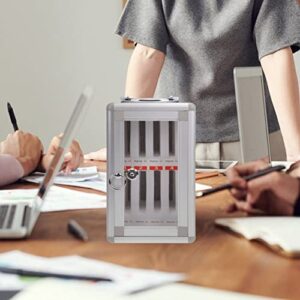 Smartphon Clear Cell Phone Locker Box: Mobile Phone Jail 8- Slots Cell Phones Prison Safe Smartphone Holder case for Classroom Home Table Office Kids Storage Box