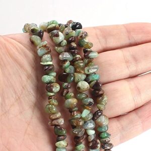 SR BGSJ Jewelry Making Natural 6-8mm Freeform Australian Jade Chips Gemstone Loose Spacer Loose Craft DIY Beads Strand 34'