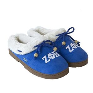 greekgear zeta phi beta cozy slipper large